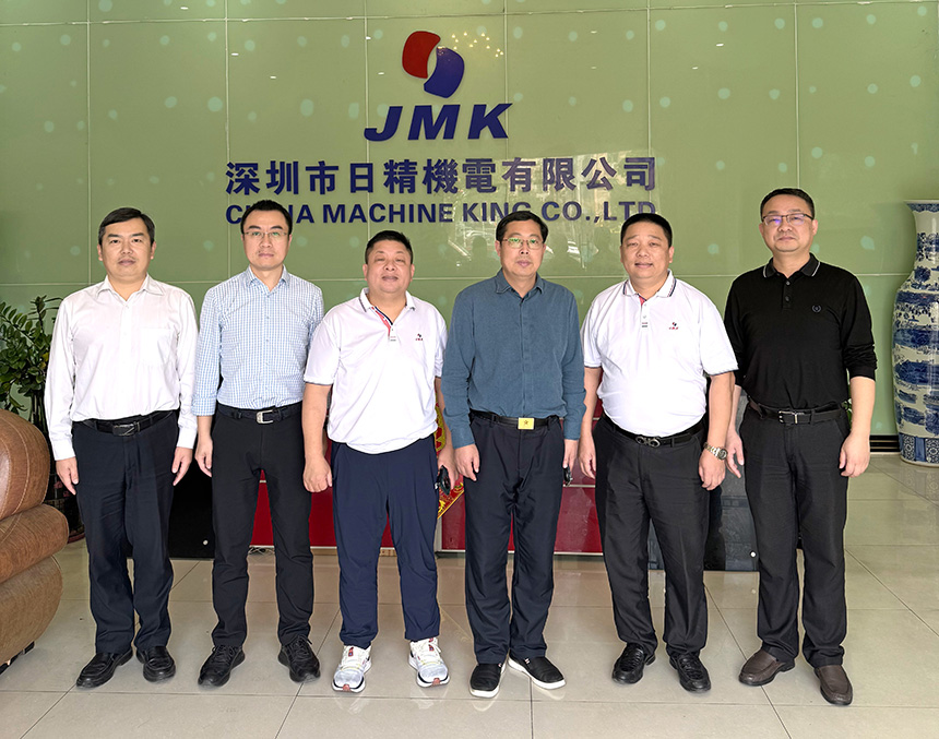 岳陽市華容縣陶偉軍書記赴廣東招商考察 蒞臨日精智能參觀指導